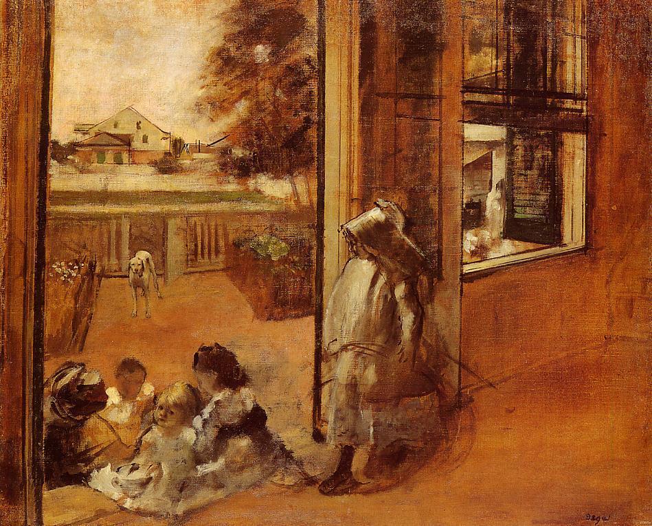 Children on a Doorstep 1872